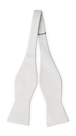 WEDLOCK DIAMOND WHITE self-tie bow tie