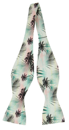 WILDABOUTYOU GREEN self-tie bow tie