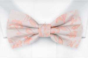 WISHINGWELL SILVER BLUSH bow tie
