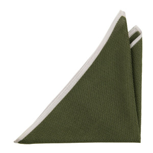 YARNOVER HAZEL GREEN pocket square