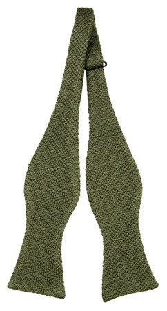 YARNOVER HAZEL GREEN self-tie bow tie