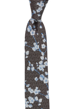 YOUPROMISED BROWN skinny tie
